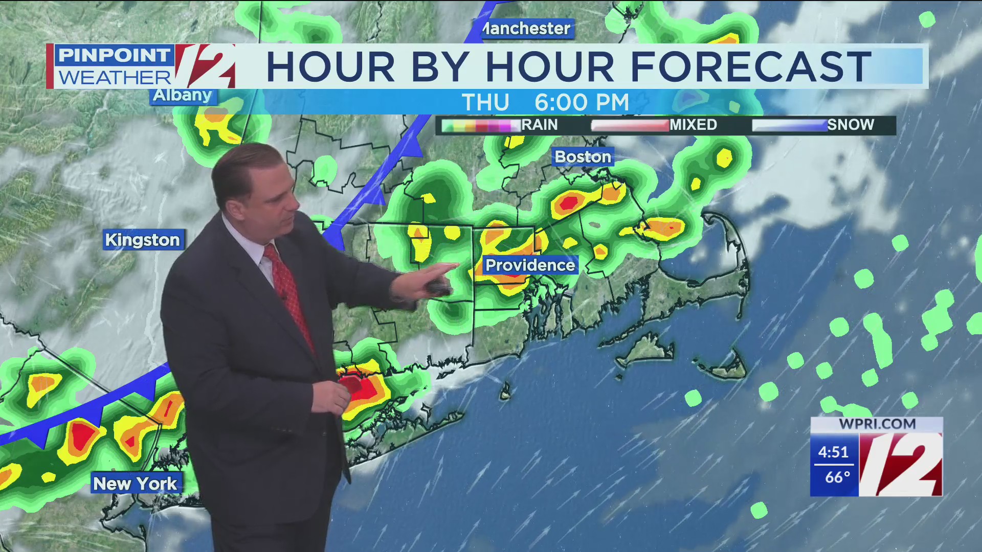 WPRI 12 Weather Forecast for 7/3/25: Less humid today with late day t ...