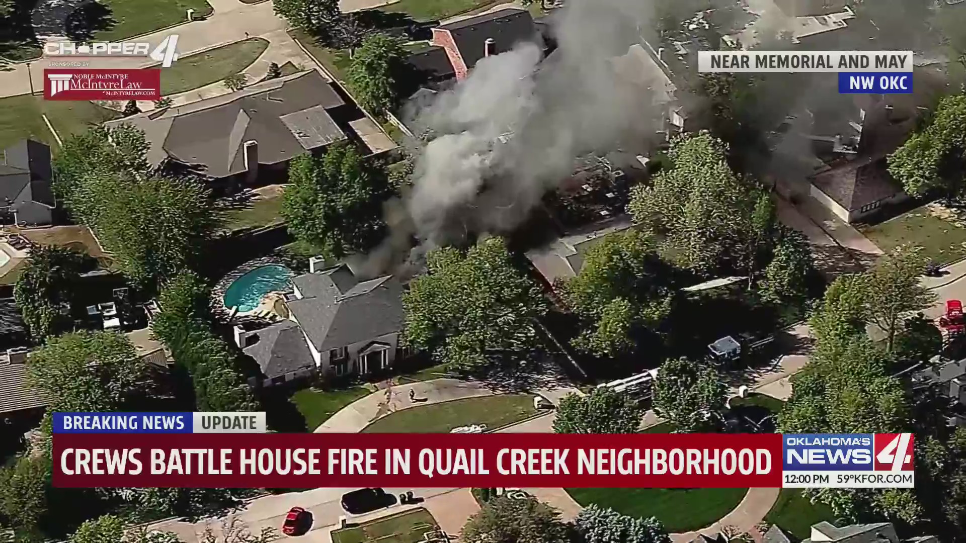 Fire crews respond to house fire in NW Oklahoma City – KFOR.com ...