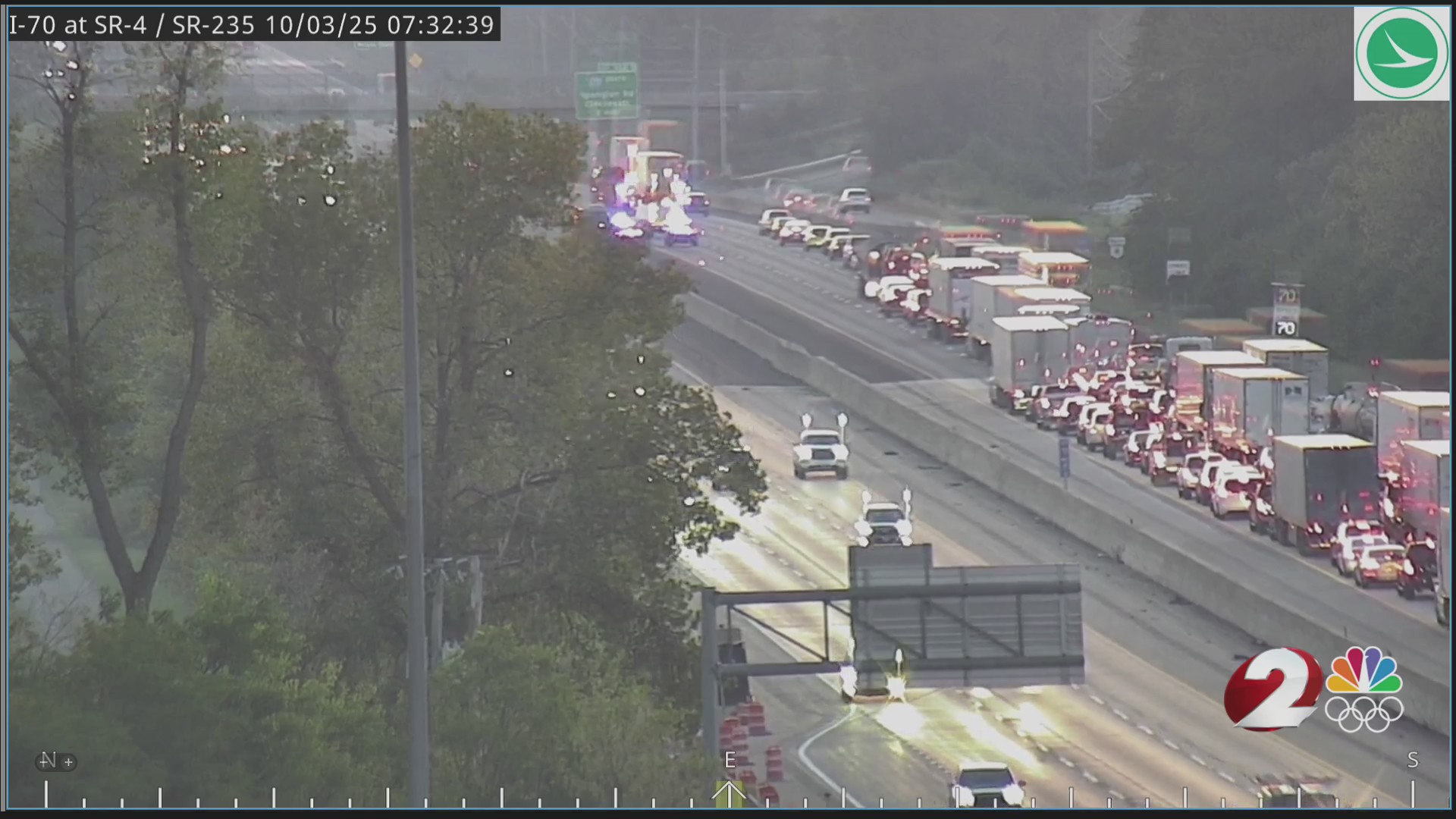 Traffic halted on I-70 E. in Clark County after crash – WDTN.com