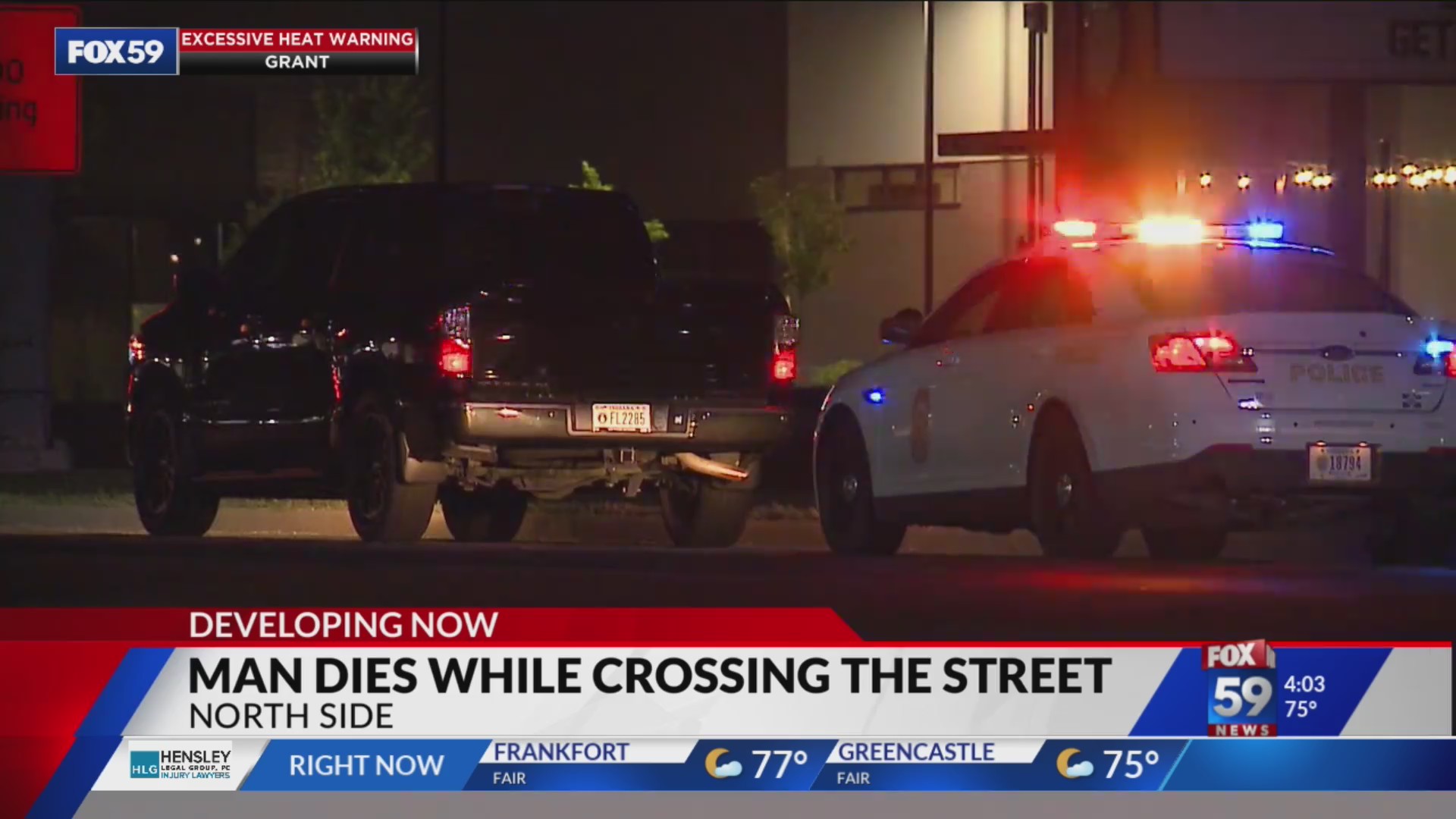 Man struck and killed by vehicle on Indy’s north side – Fox 59