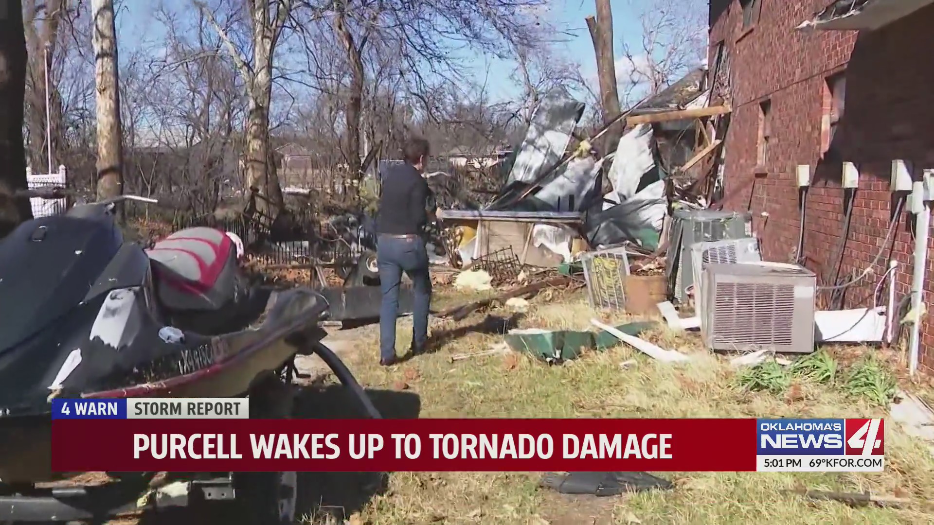 Purcell wakes up to tornado damage – KFOR.com Oklahoma City