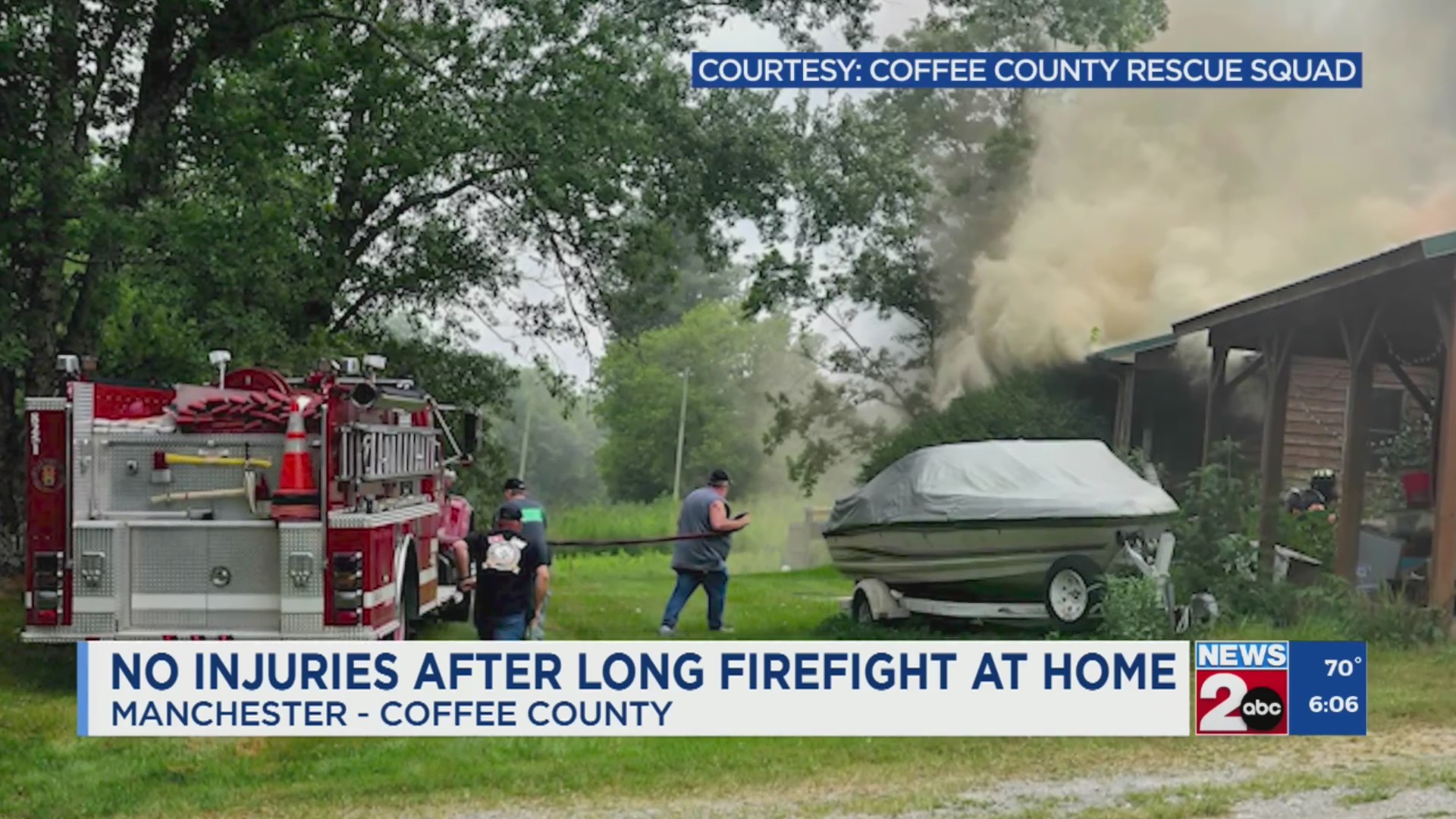 No injuries reported after large fire at Manchester residence – WKRN News 2