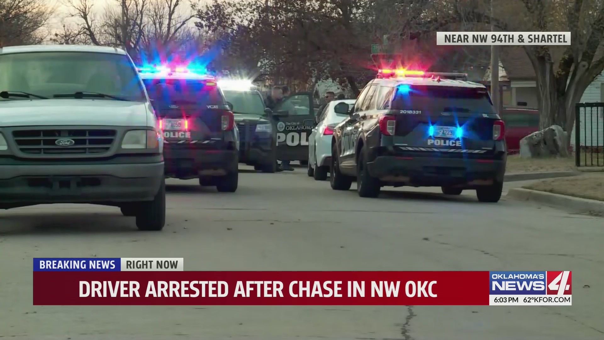 Driver arrested after chase in NW OKC – KFOR.com Oklahoma City