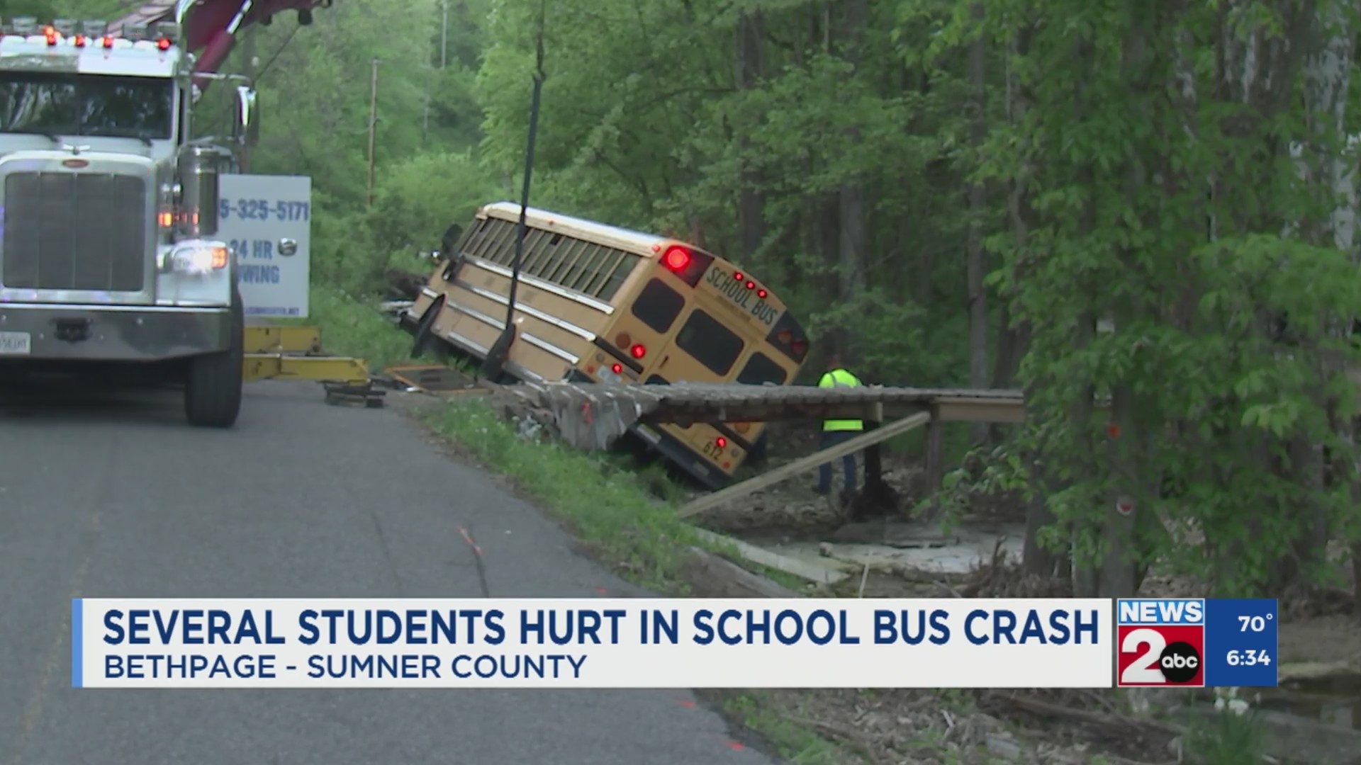 Several students hurt in school bus crash – WKRN News 2