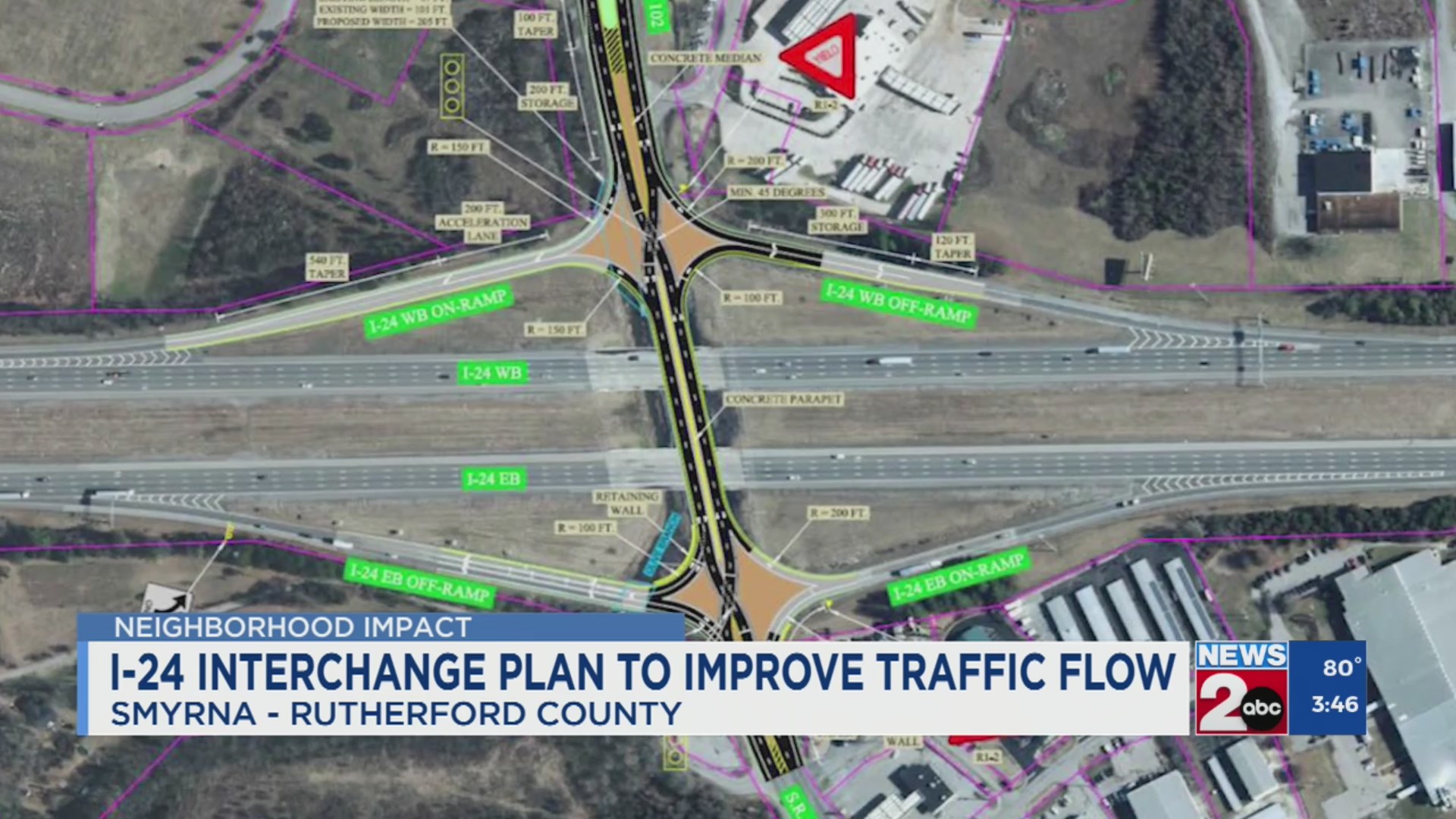 I-24 interchange plan to improve traffic flow – WKRN News 2