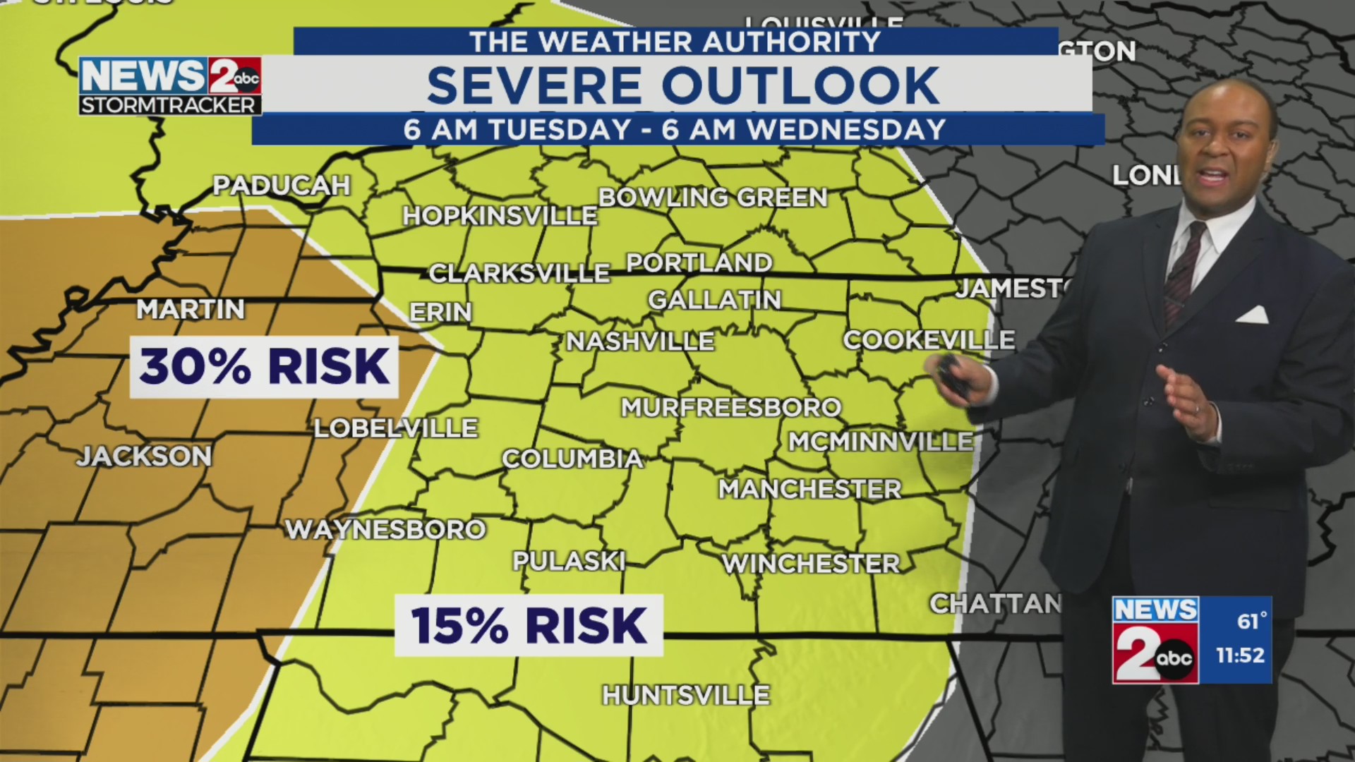 February 28, 2025 Midday Forecast – WKRN News 2