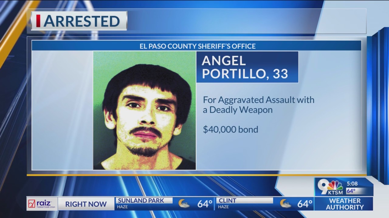 Man arrested for aggravated assault with a deadly weapon – KTSM 9 News
