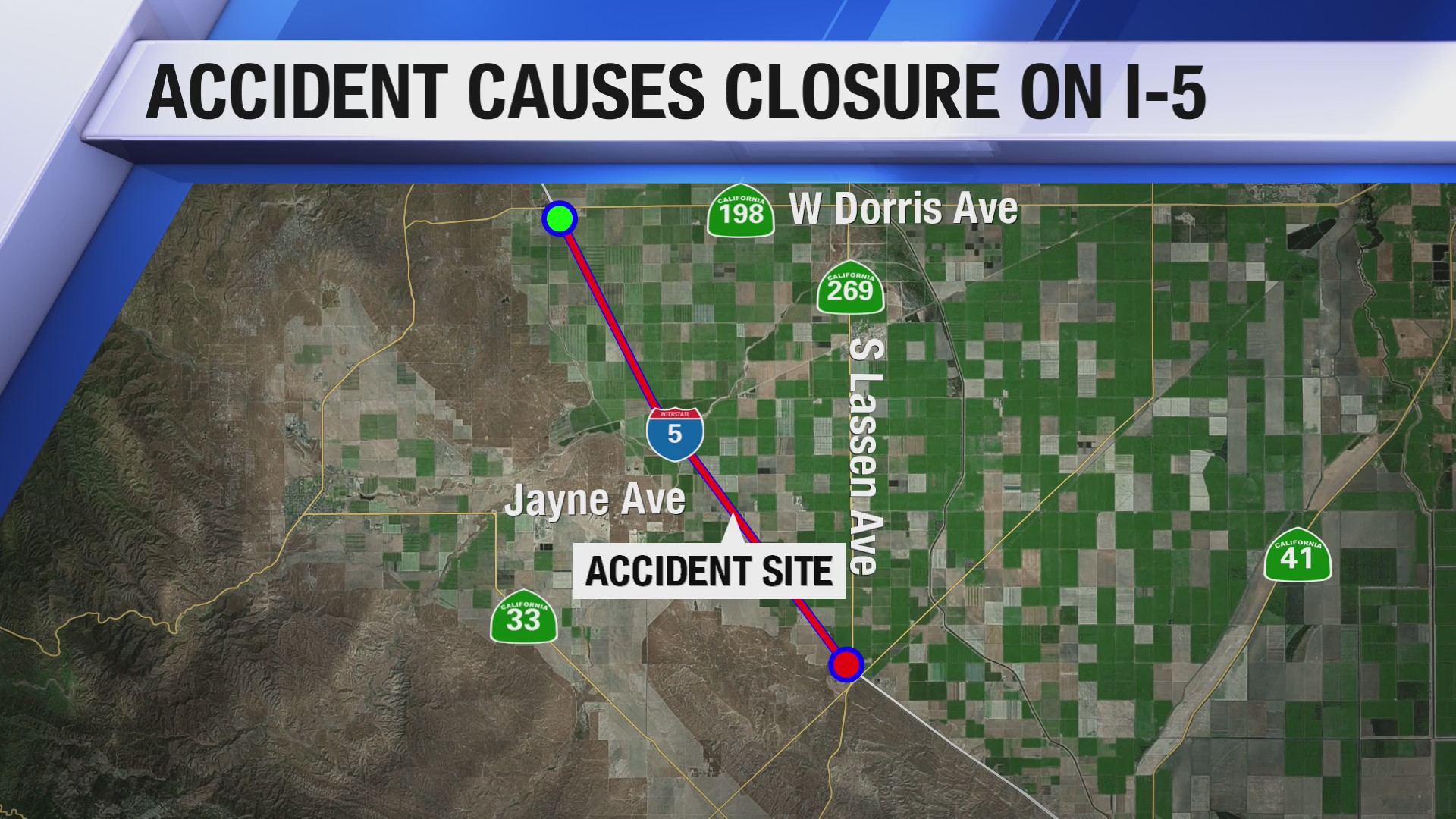 I-5 in Fresno County closes after big rig crash – CBS47 and KSEE24 ...