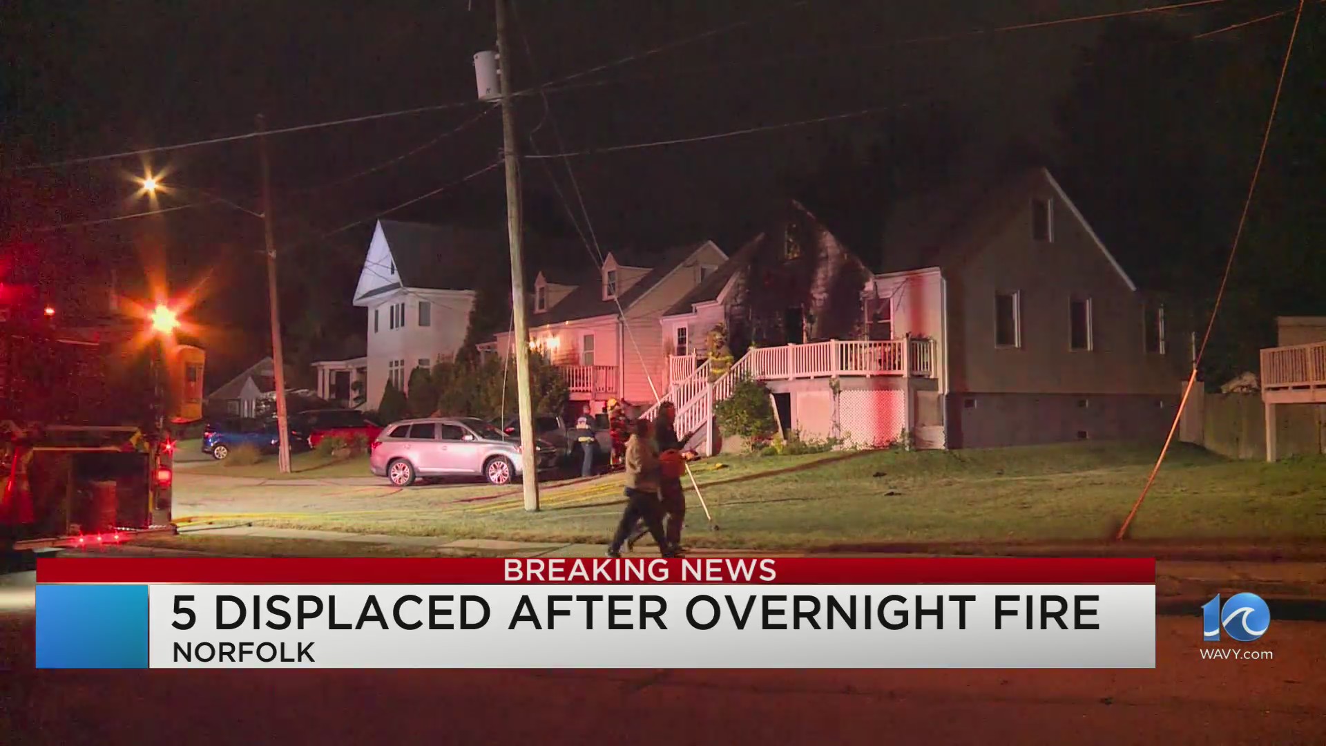 NFD: 5 people, 2 dogs displaced after house fire on Myrtle Park – WAVY.com