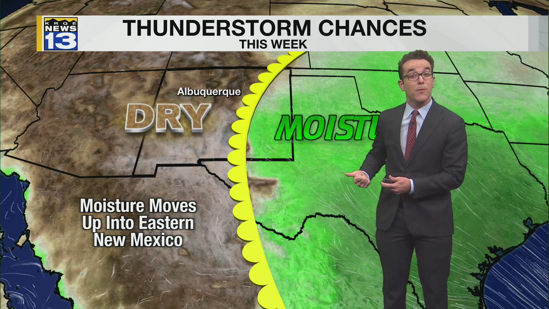 Thunderstorms in Eastern New Mexico & warmer for all – KRQE NEWS 13 ...