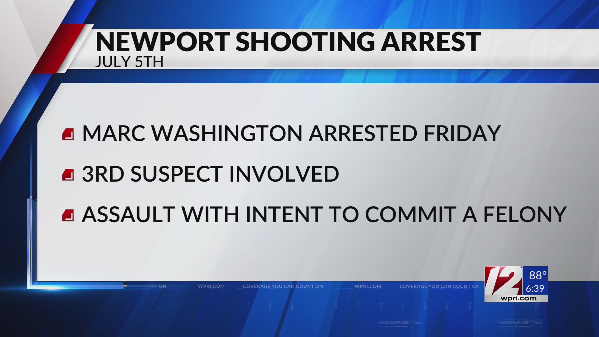 Police arrest 3rd suspect in Newport shooting – WPRI.com