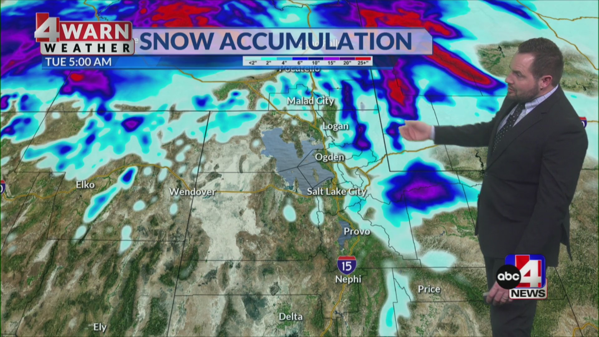 Heavy snow continues for Utah’s northern mountains – ABC4 Utah