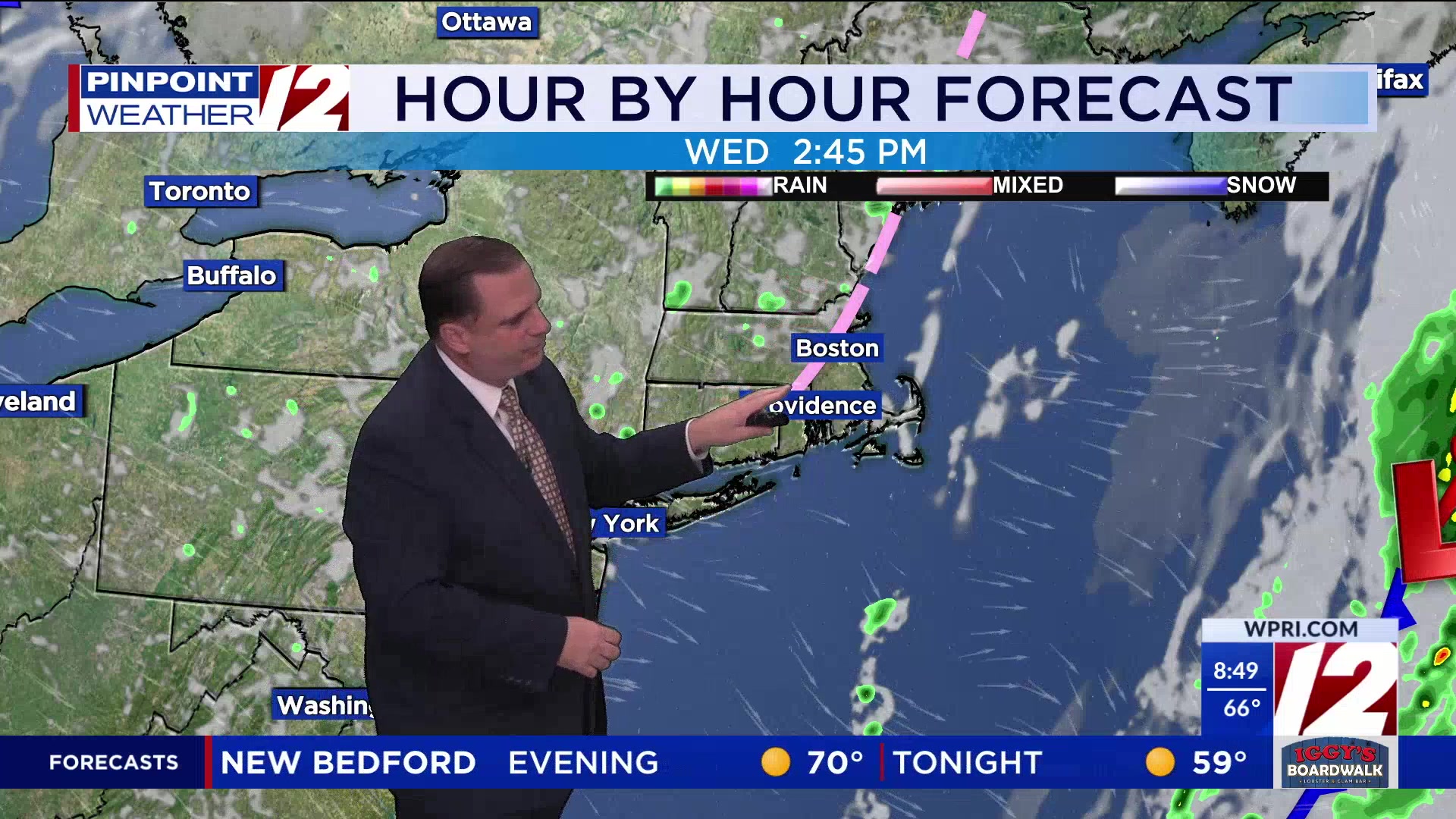 WPRI 12 Weather Forecast for 8/26/25: Sunny, less humid today – WPRI.com