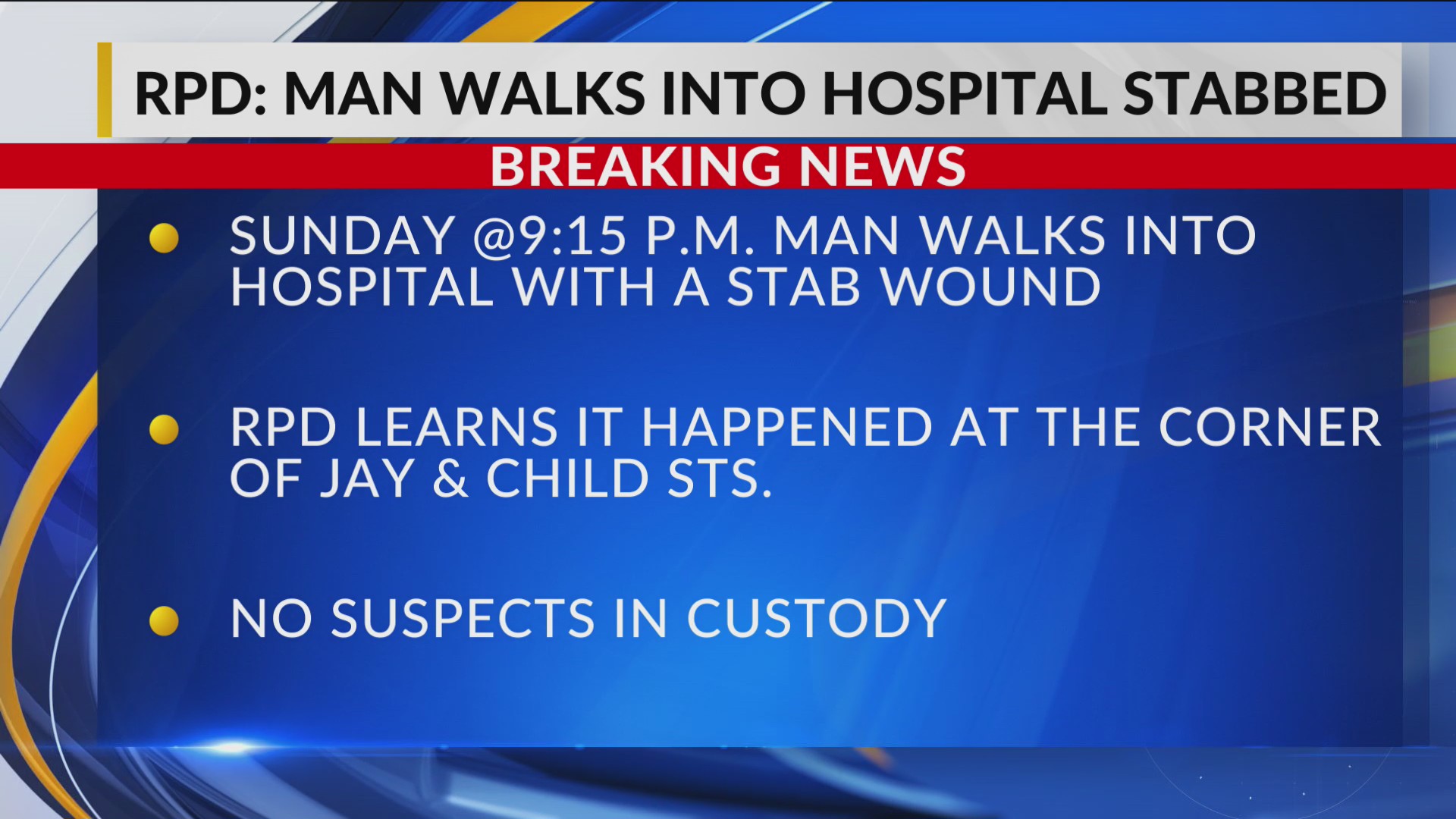 Man walks into hospital after stabbing on Jay Street – RochesterFirst