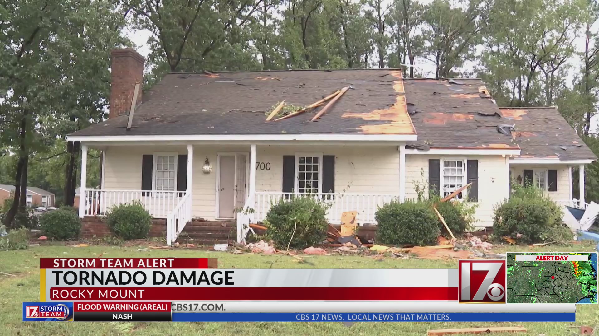 Tornados damage homes, apartments in Rocky Mount