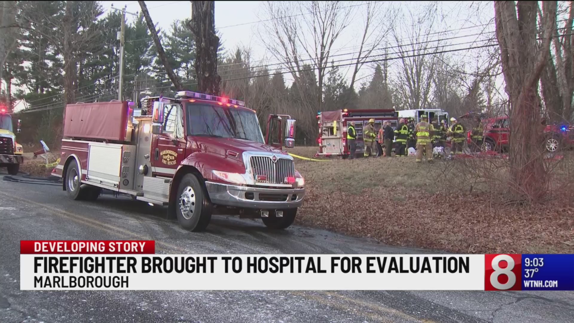 Firefighter taken to hospital after house fire in Marlborough – WTNH.com