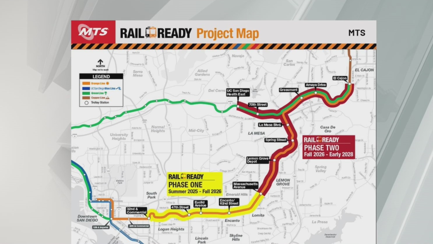 Mts Rail Map MTS ‘Rail Ready’ Project underway – FOX 5 San Diego & KUSI News