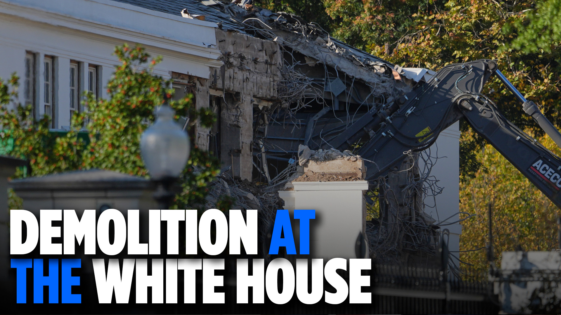 WATCH: White House Begins Demolishing Part Of East Wing For Trump ...