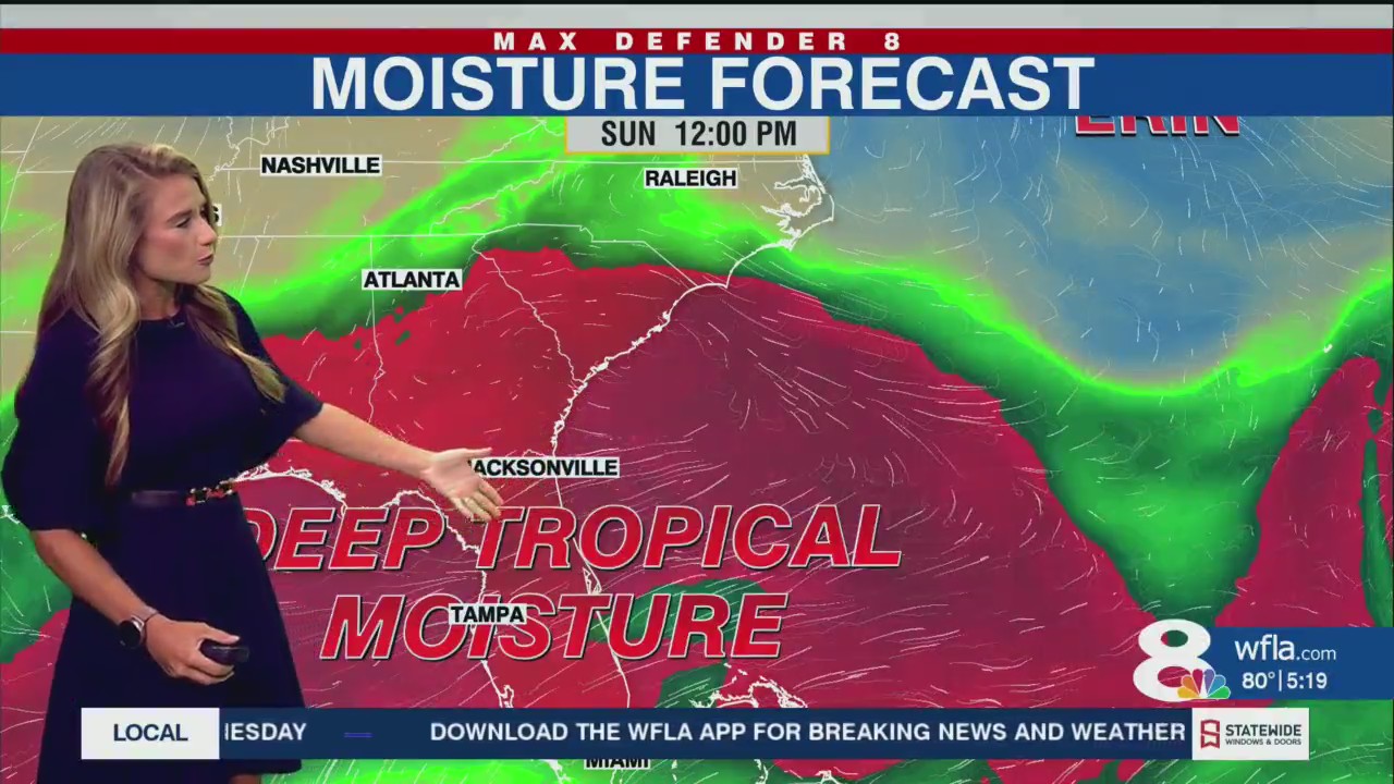 Hot with evening storms near the coast Tuesday – WFLA