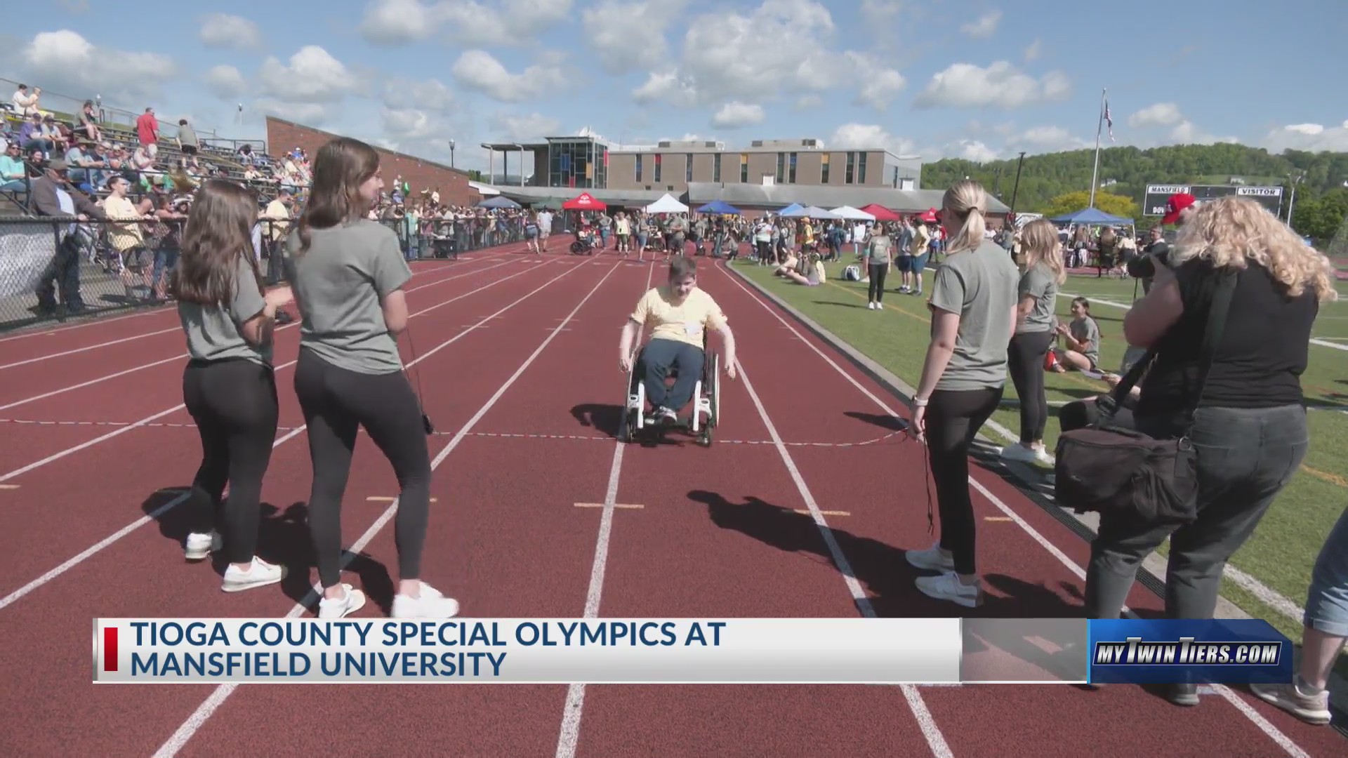 Athletes compete at CU-Mansfield in the Tioga County Special Olympics ...