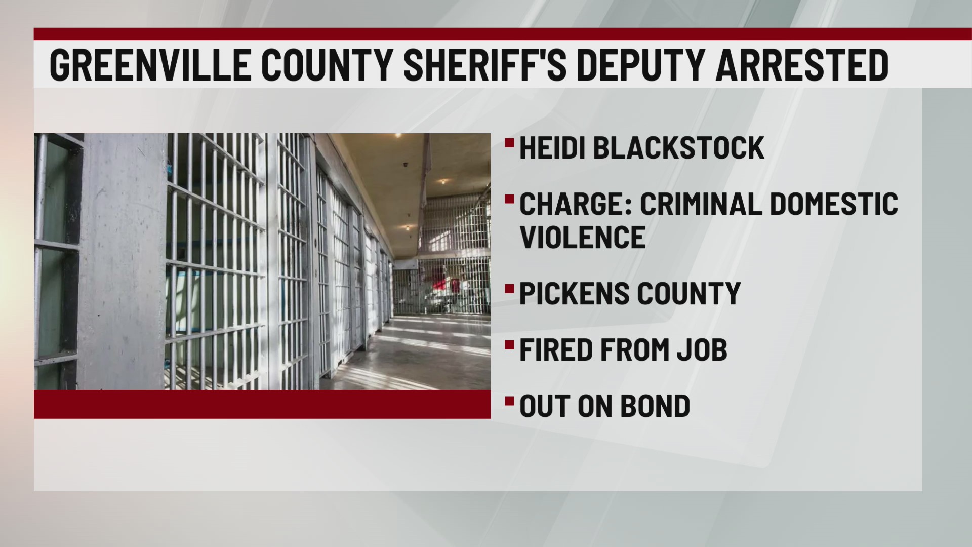 Greenville County deputy fired after domestic dispute arrest – WSPA 7NEWS