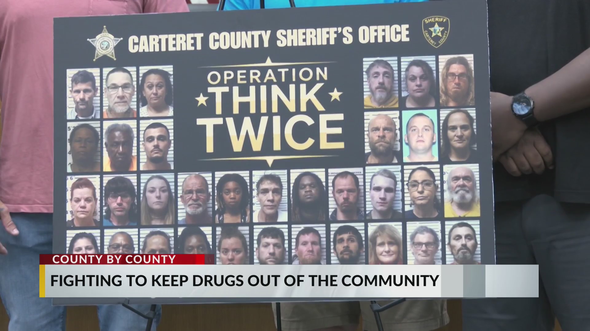 Carteret County Sheriff’s Office arrest 37 suspects on 333 felony drug