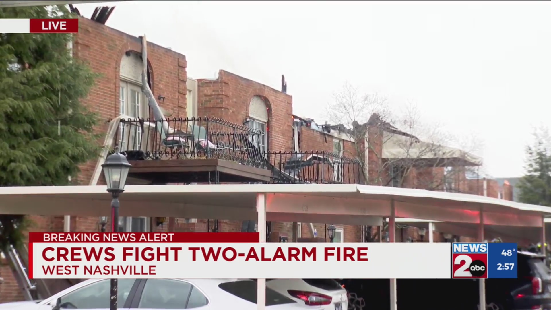 Crews fight two-alarm fire in West Nashville – WKRN News 2