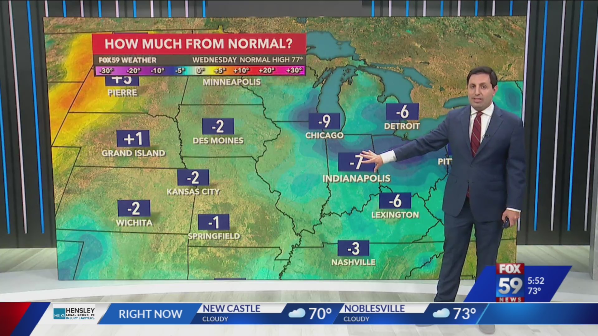 A few stray rain chances as we turn slightly cooler – Fox 59