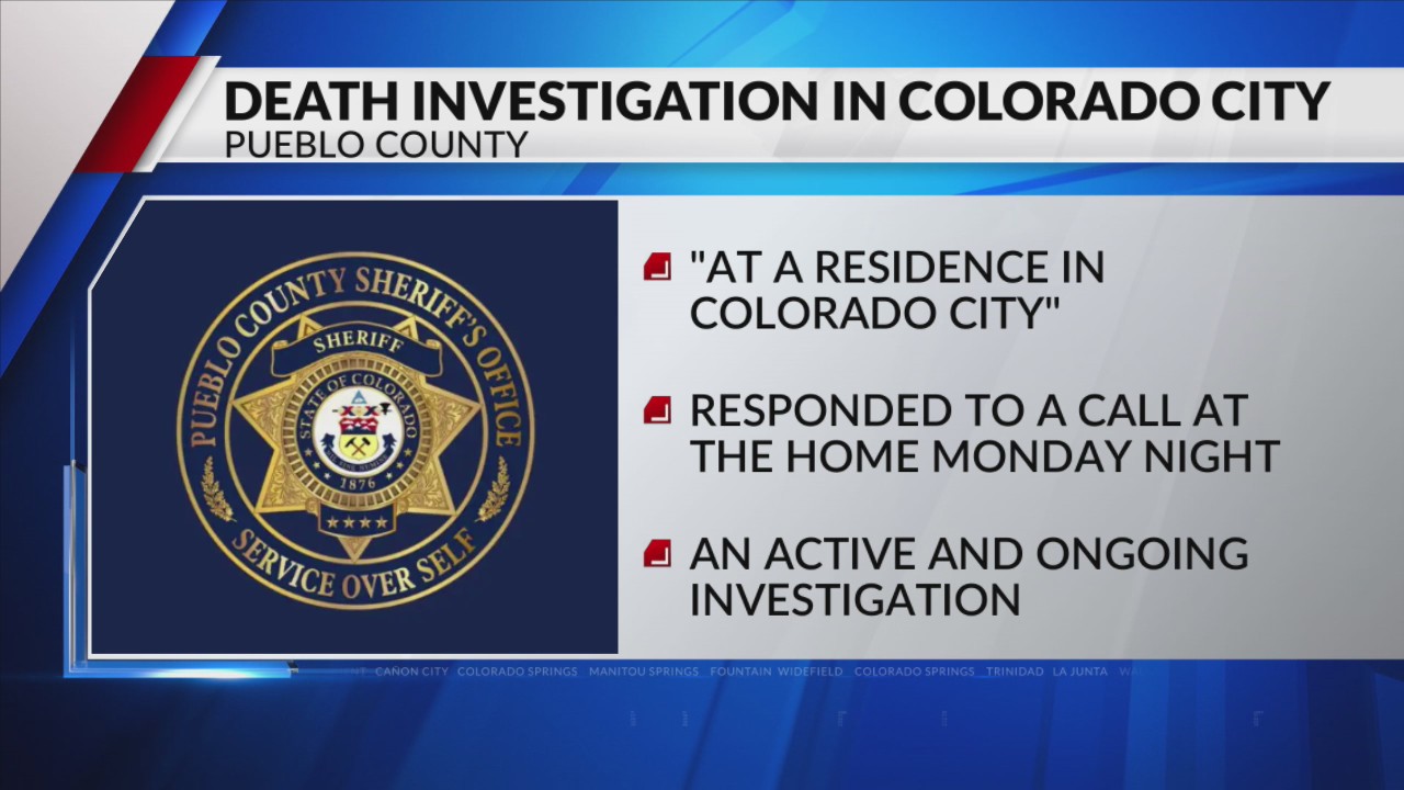 Sheriff’s Office conducting death investigation in Colorado City ...