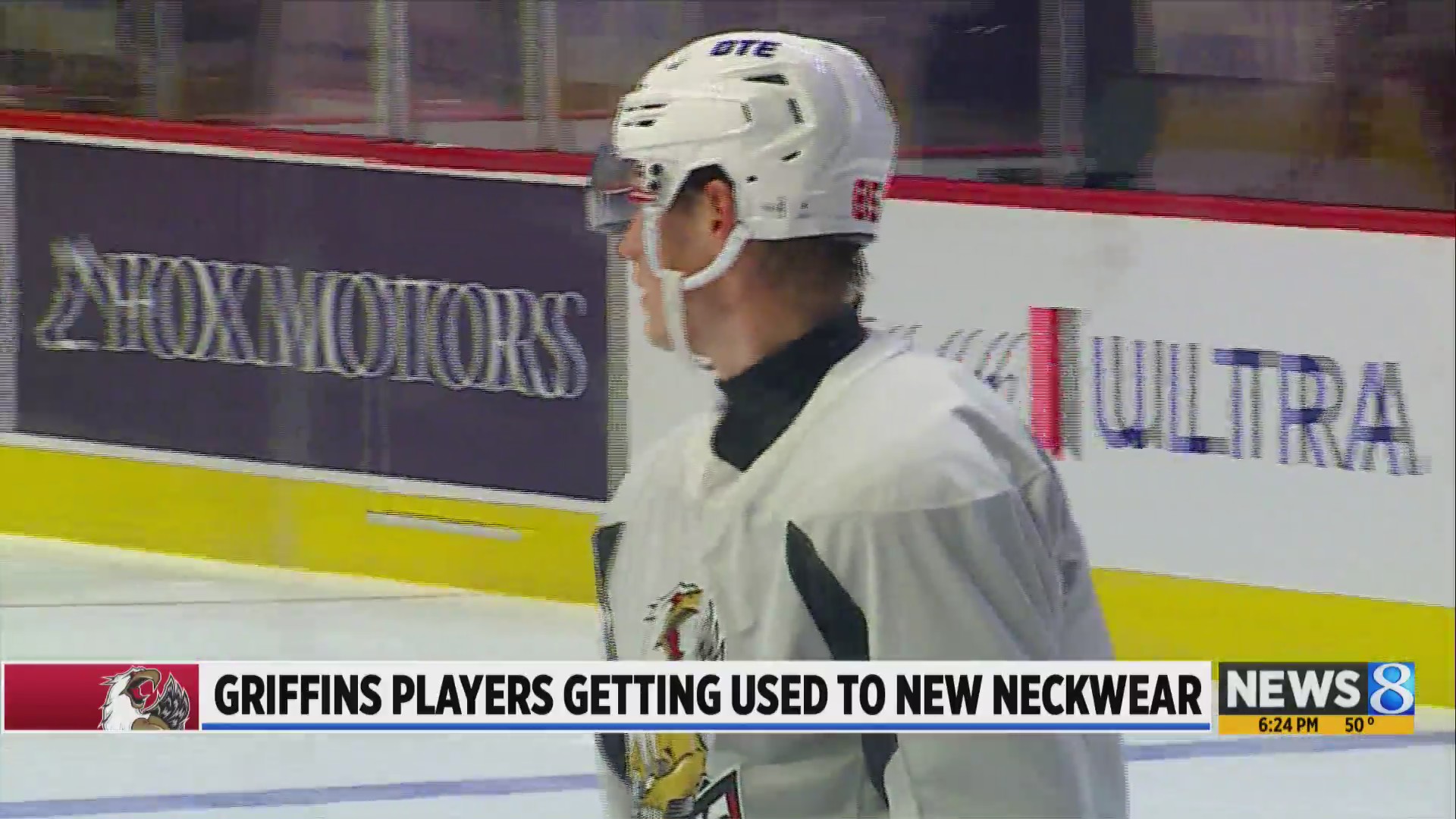 Griffins players getting used to new neck guards BorderReport