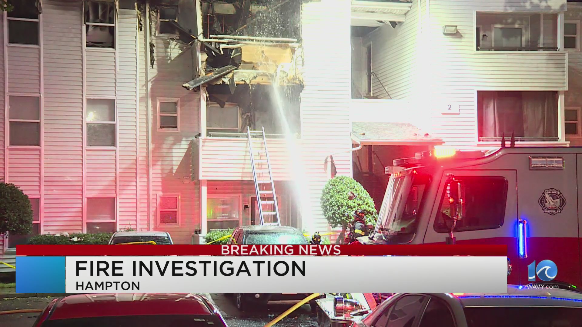 Crews in Hampton respond to 2-alarm fire on Secretariat Lane – WAVY.com