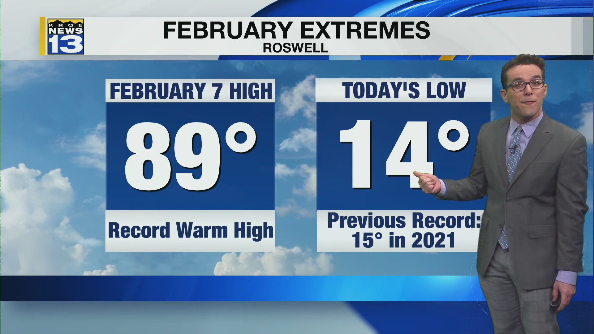 Arctic air in East New Mexico to depart with drier air – KRQE NEWS 13 ...