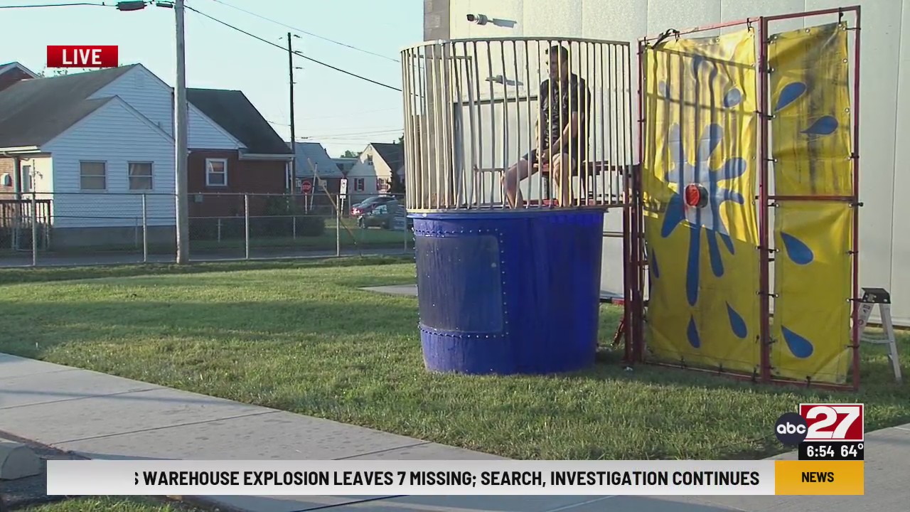 Meteorologist Brett Thackara gets dunked – ABC27