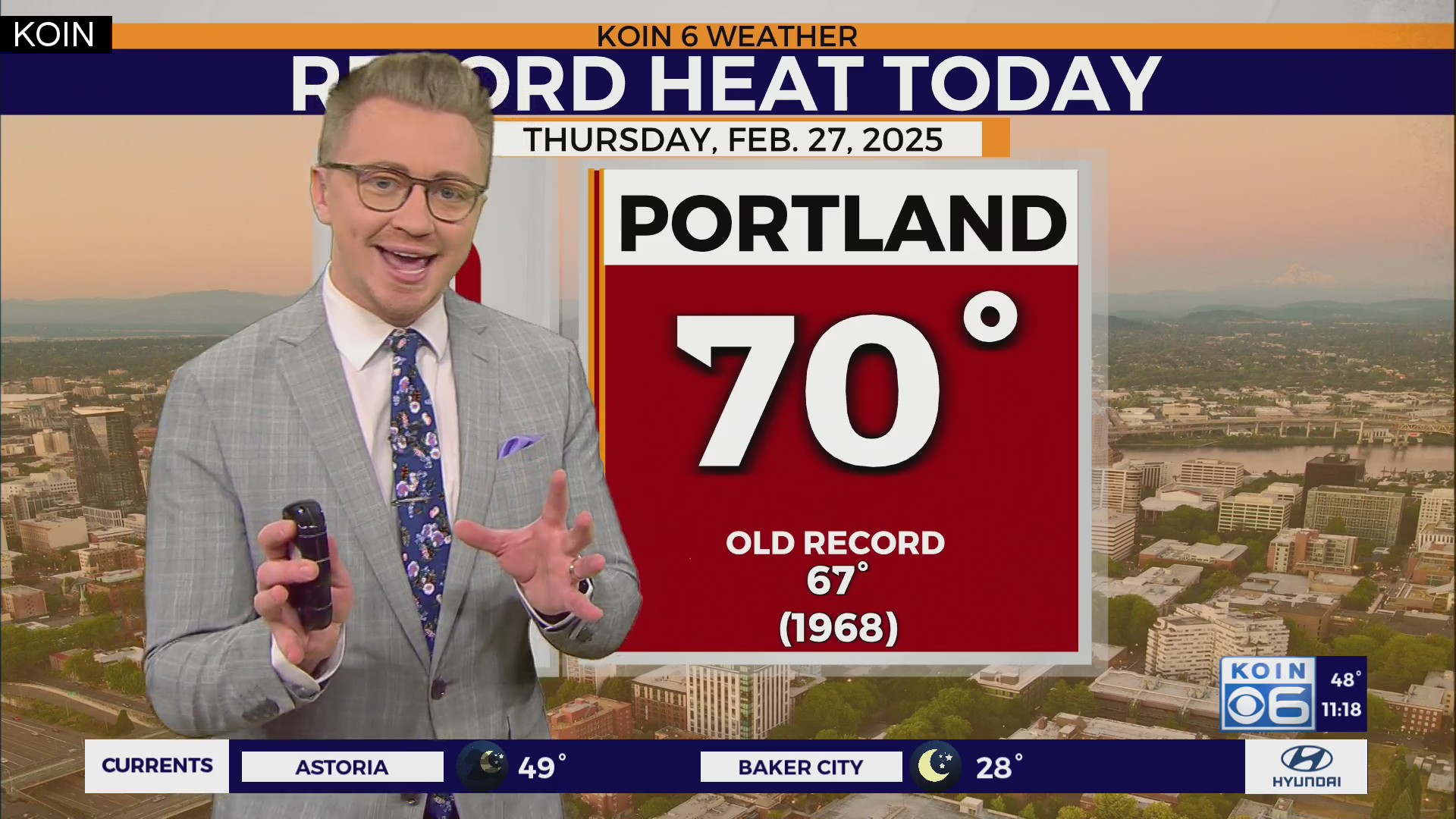 Record warmth felt around Portland Thursday – KOIN.com
