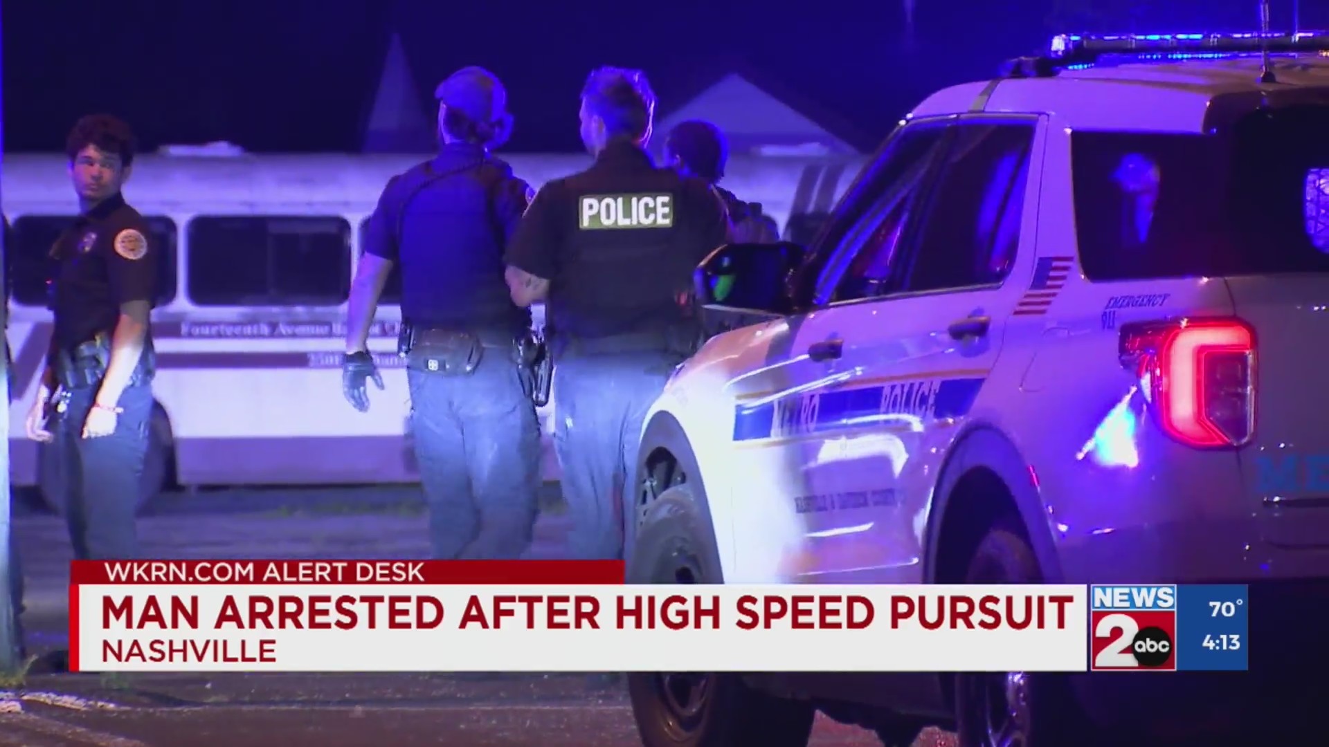 1 in custody after high-speed chase ends in North Nashville – WKRN News 2