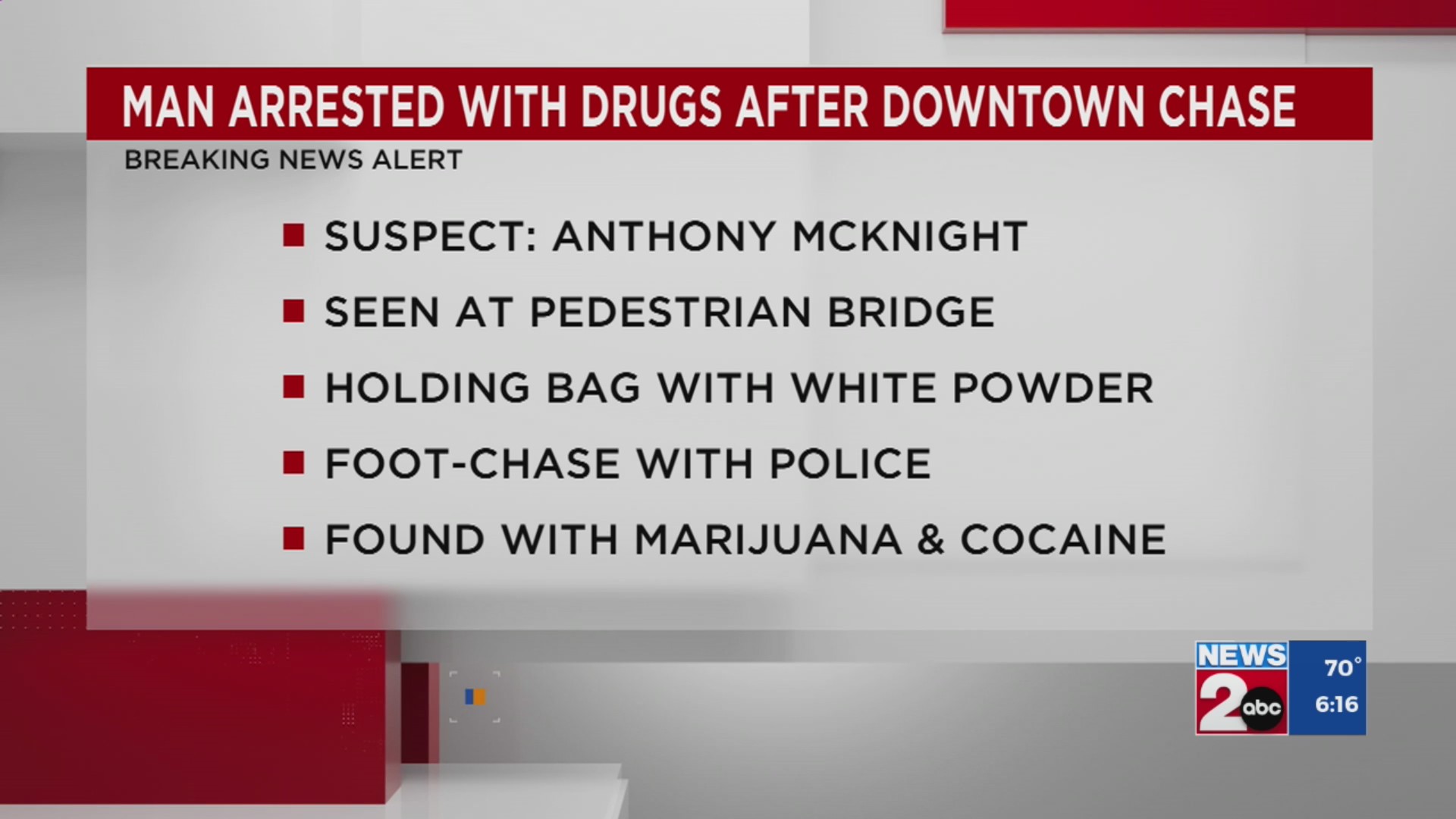 Man charged after chase in downtown Nashville – WKRN News 2