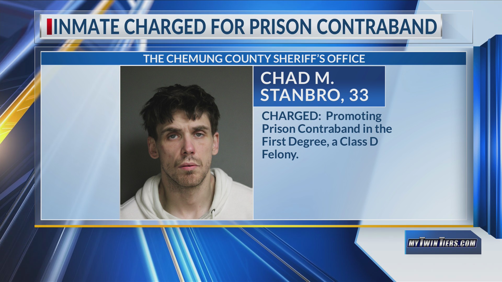 Chemung County inmate charged with promoting prison contraband – WETM ...