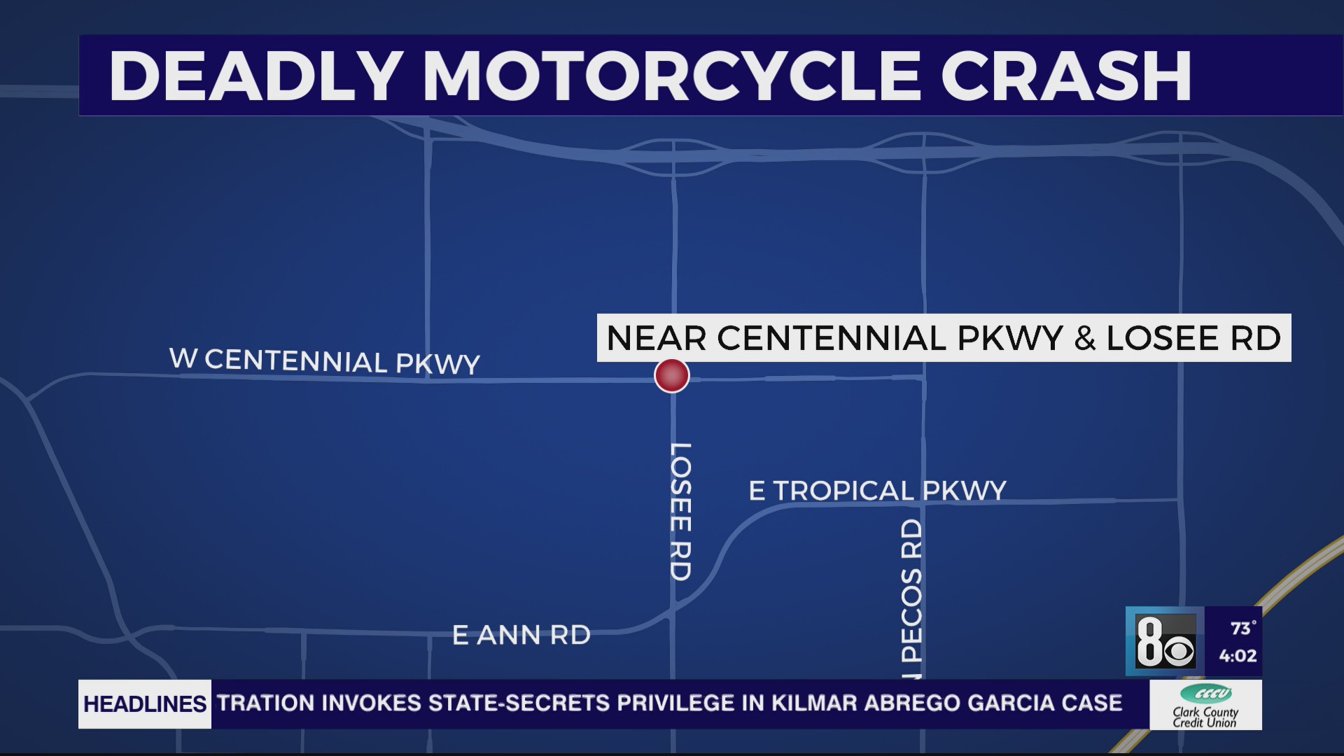 1 dead after motorcycle crash in North Las Vegas – KLAS