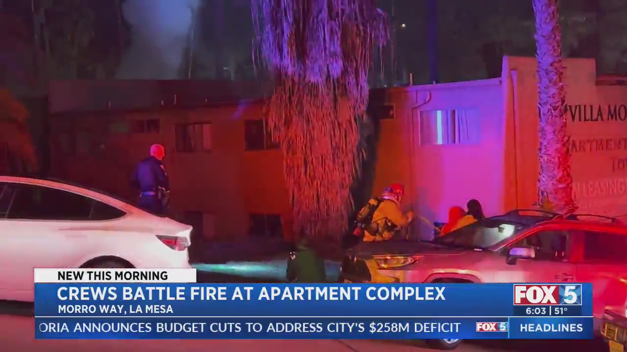 Crews battle apartment fire in La Mesa – FOX 5 San Diego & KUSI News