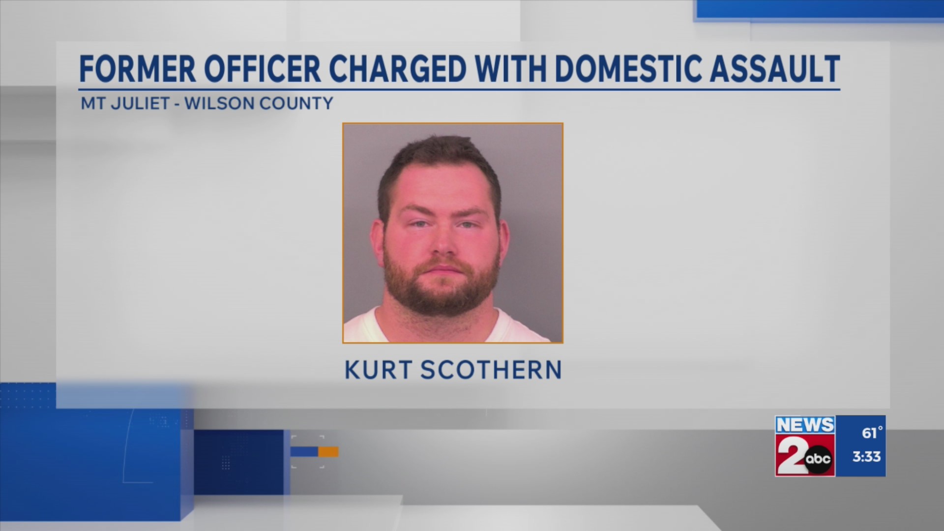 Former Mt. Juliet, TN officer charged with domestic assault – WKRN News 2