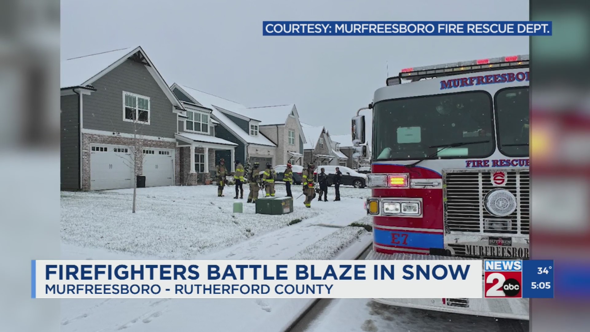 Crews fight electrical fire amid snowy weather in Murfreesboro – WKRN ...