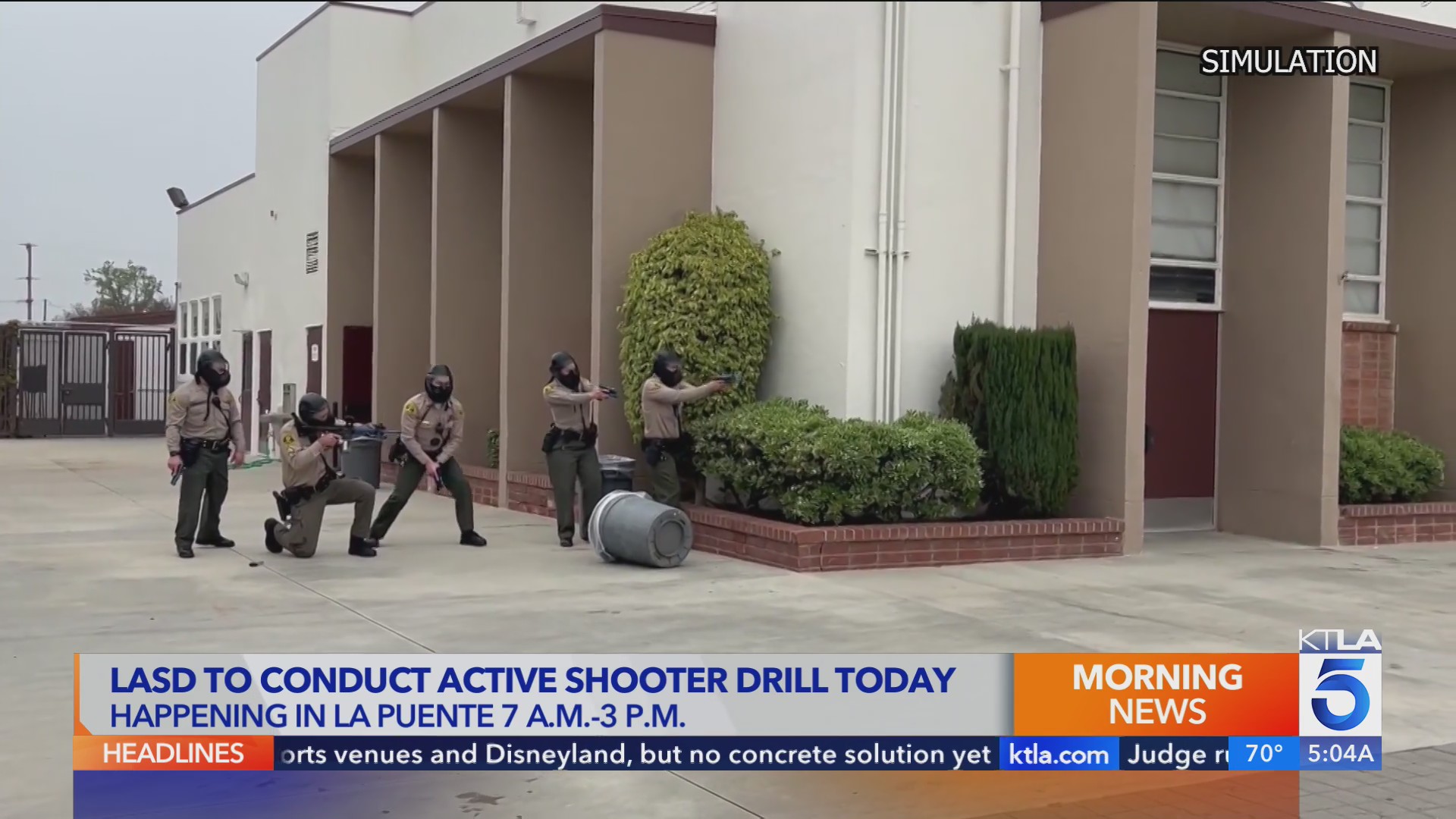 Active shooter drill being held at San Gabriel Valley elementary school ...