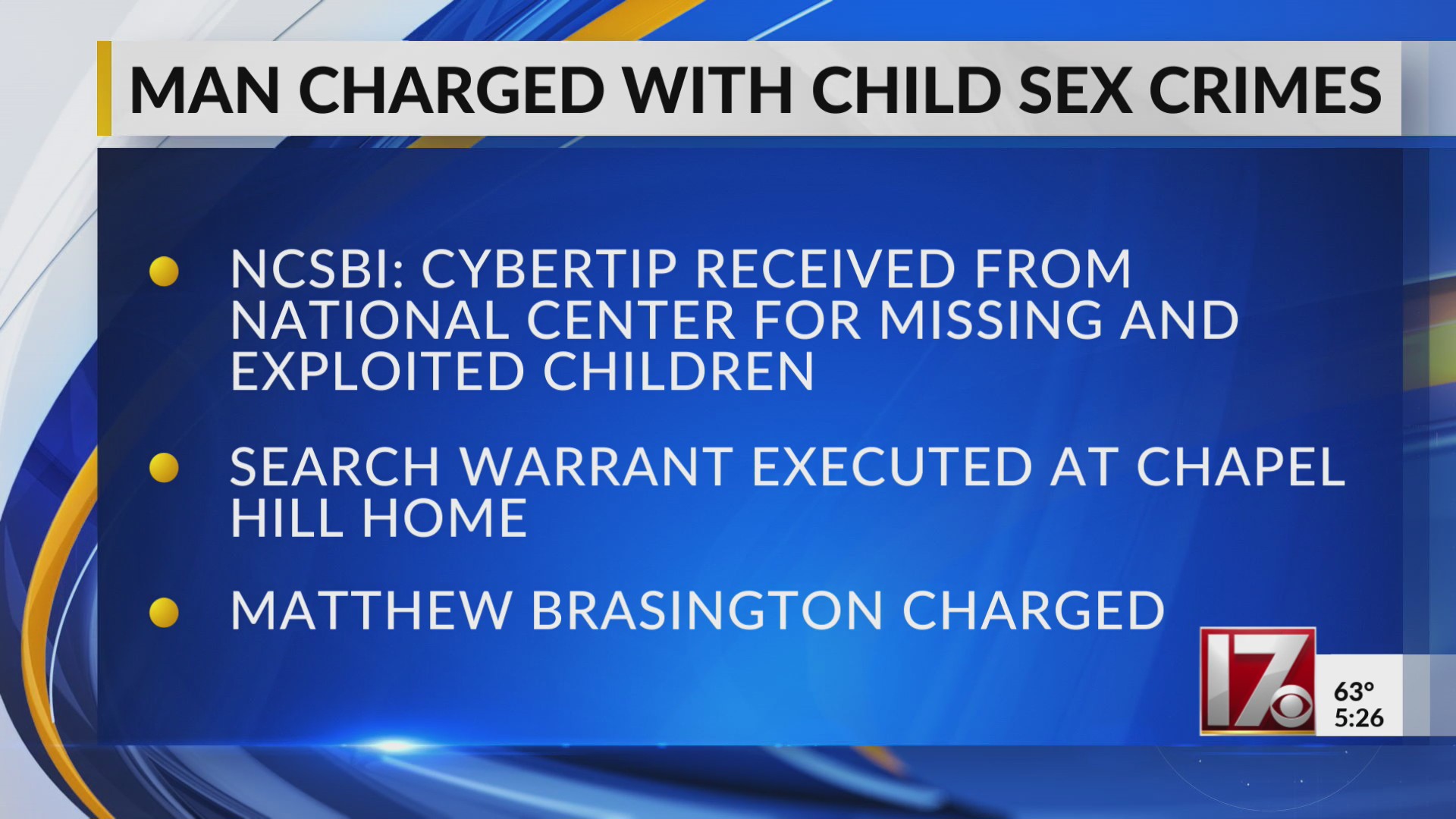 Chatham County man charged with child sex crimes – CBS17.com