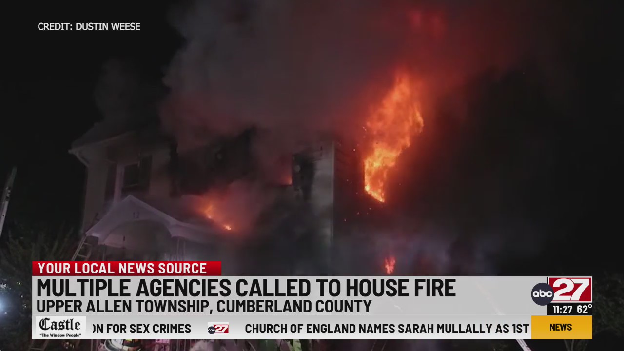Crews battle 2-alarm house fire in Cumberland County – ABC27