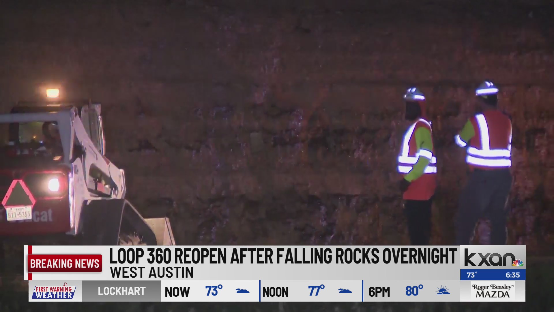 No injuries or damage after rockslide on Loop 360 overnight – KXAN Austin