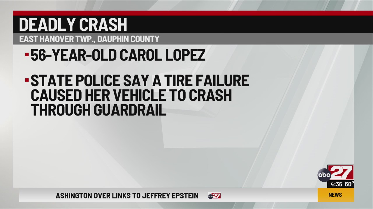 Woman dead after Dauphin County crash – ABC27