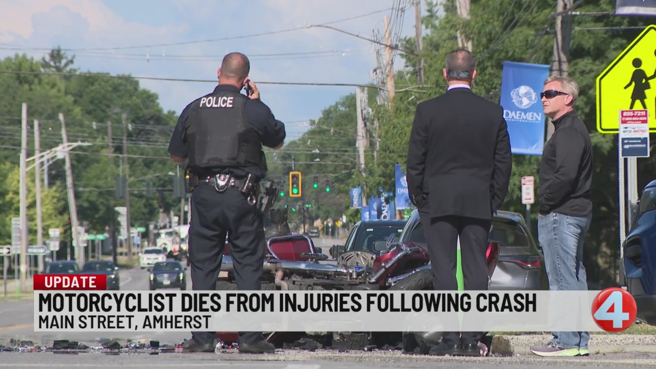 63-year-old dies after motorcycle crash in Amherst – News 4 Buffalo
