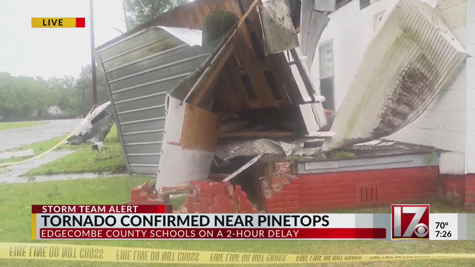 Fallen trees, damage reported after Edgecombe County tornado – CBS17.com