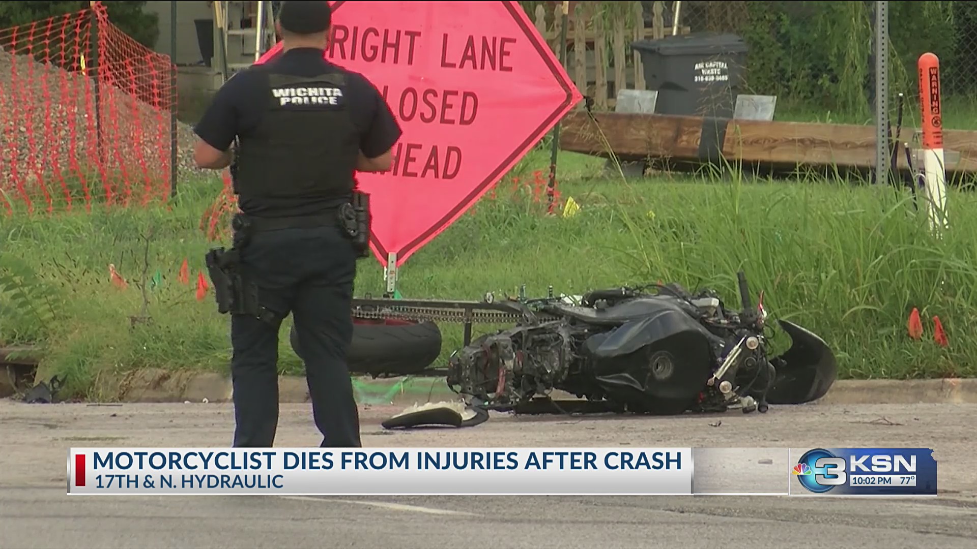 Motorcyclist dies after crash in north Wichita – KSN-TV