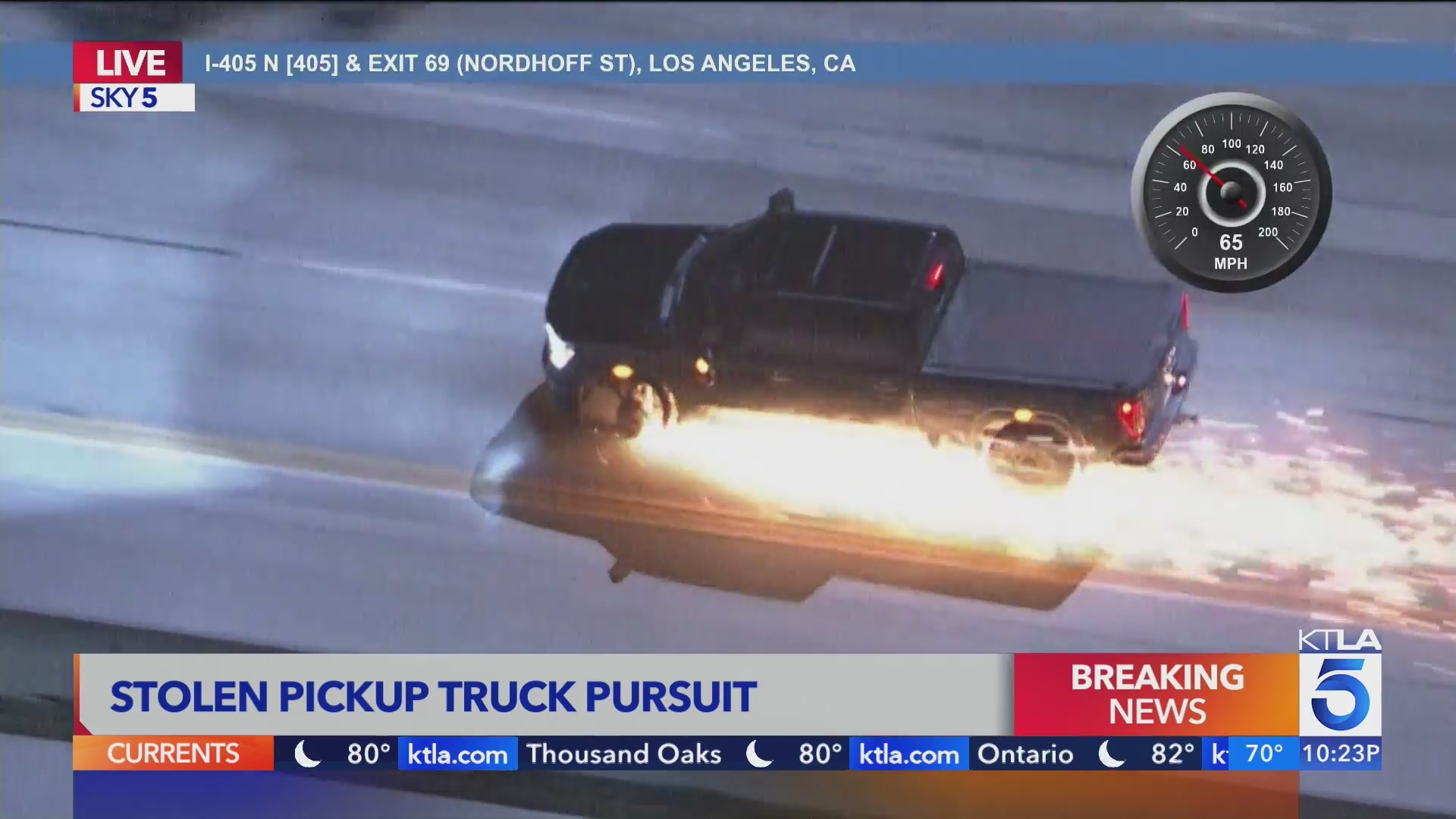 CHP officers chase suspect driver in stolen truck – KTLA